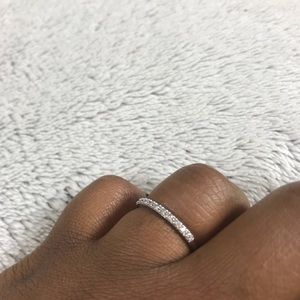 10k white gold ring real diamond